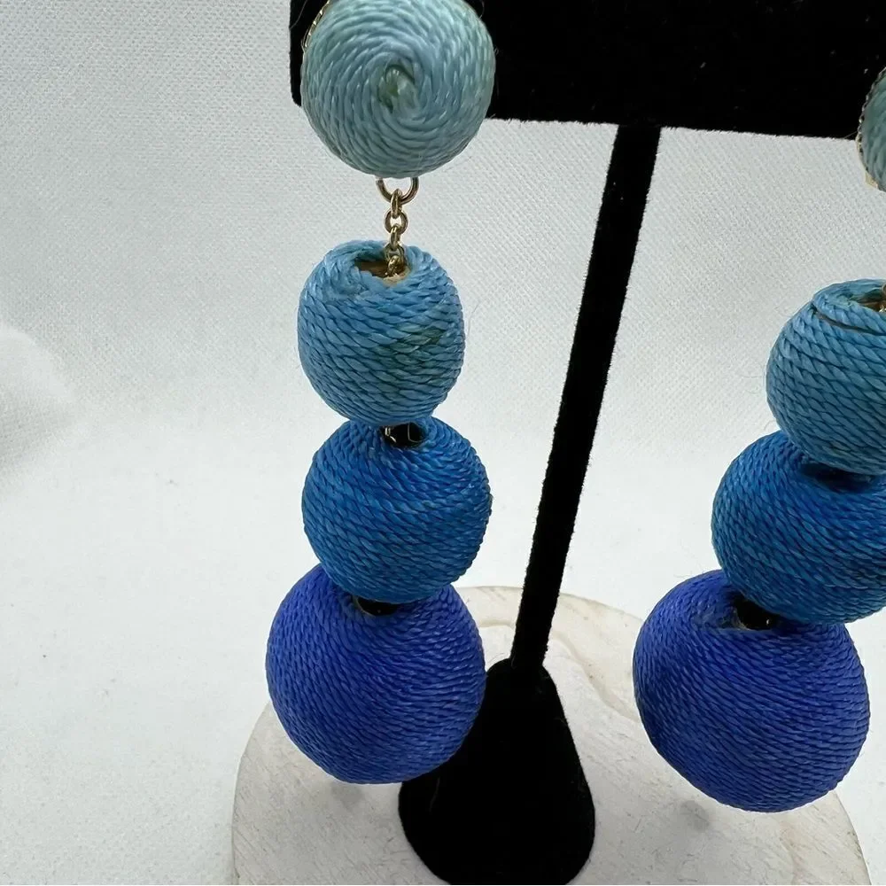 🍭4/$20 Ombré tapered bauble drop clip on earrings